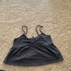 American Eagle cropped baby doll style shirt